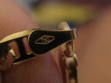 What does 750 stamped on my jewellery mean