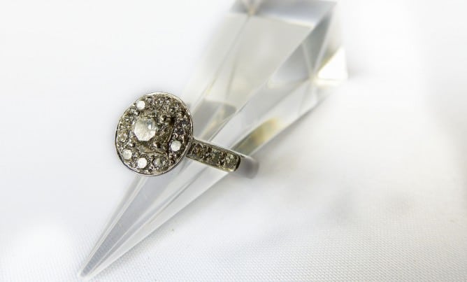 Halo-Style Diamond Ring