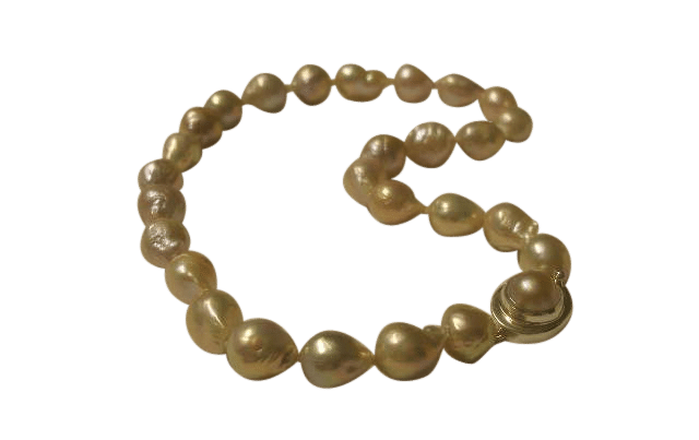 Pink Baroque Pearl Necklace