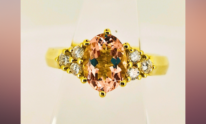 Pink Morganite Ring