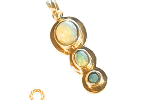 Triple Opal Pendant