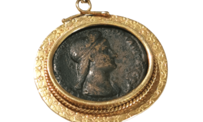 Gold Coin Pendant